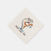 猫ヨガポーズ – ヨガ – 猫 – Joy スタンダードカクテルナプキン (角)