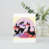 猫ヨガ ポストカード (スタンド正面)