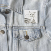 猫ラグドールポートレートボタン 缶バッジ (インサイチュ)