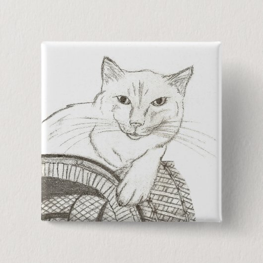 猫ラグドールポートレートボタン 缶バッジ (正面)