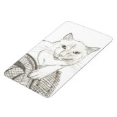 猫ラグドールポートレート可撓磁石 マグネット (左側)