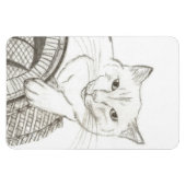 猫ラグドールポートレート可撓磁石 マグネット (横)