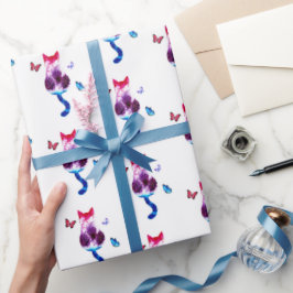 猫ラッピング紙 ラッピングペーパー