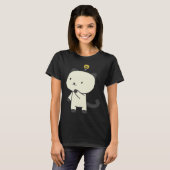 猫ランプ考えの Tシャツ (正面フル)