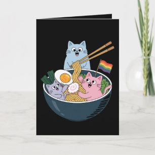 猫ラーメン虹LGBTQゲイレズビアンプライド同盟 カード
