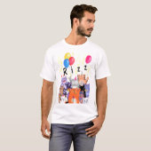 猫リズTシャツ Tシャツ (正面フル)
