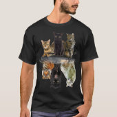 猫リフレクションフレンド猫好きかわいいトラ Tシャツ (正面)
