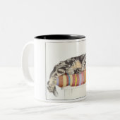 猫リラックスマグ ツートーンマグカップ (正面左)