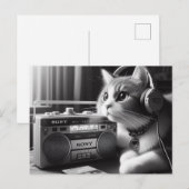 猫リース音楽 ポストカード (正面/裏面)