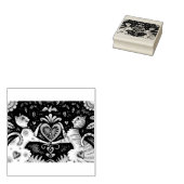 猫ルール猫バレンタインハートスタンプ ラバースタンプ (押印)