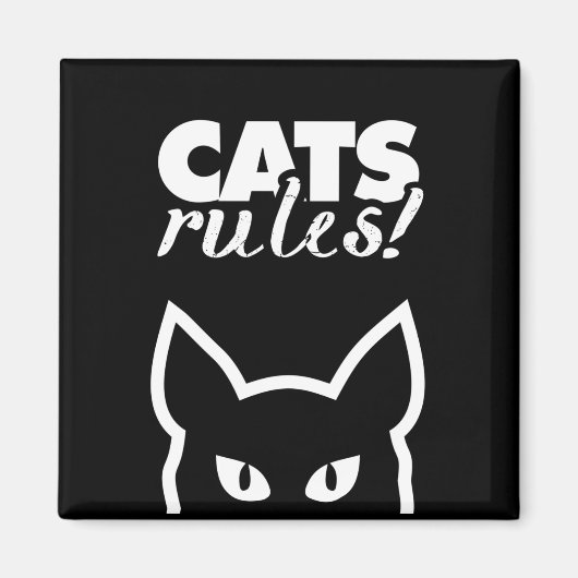 猫ルール マグネット (正面)