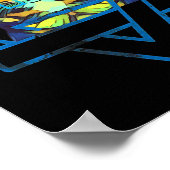 猫レインボーキッテンサプライズかわいい猫 ポスター (角)