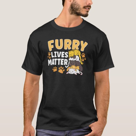 猫レスキュー 動物の権利 保護猫 里親募集 3 Tシャツ (正面)