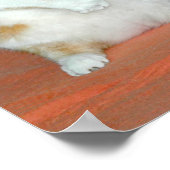 猫レスリングおもしろいスネークポスター ポスター (角)