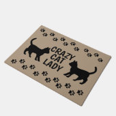 猫レディ熱狂するバイマックフルドアマットラグ ドアマット (アングル)