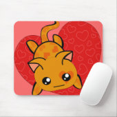 猫レディ熱狂するー超かわいいかわいいアニメ子猫 マウスパッド (マウス)