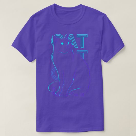 猫レトロギフト Tシャツ (デザイン正面)