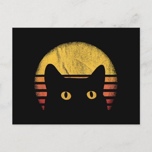 猫レトロヴィンテージ シーズンポストカード (正面)