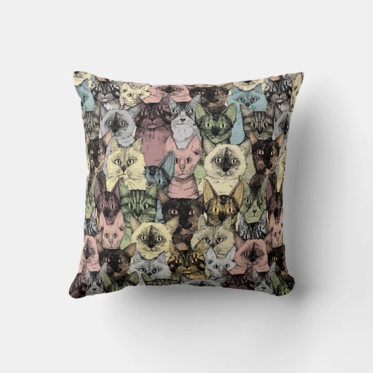 猫レトロ クッション (裏面)