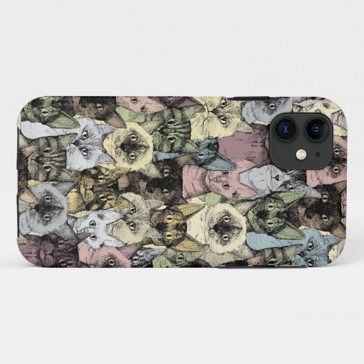 猫レトロ Case-Mate iPhoneケース (裏面(横))