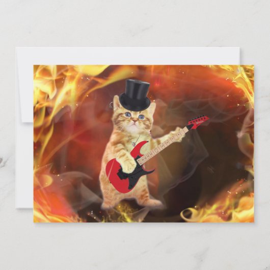 猫ロックスタークール招待状 招待状 (裏面)