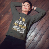 猫ロックバンドおもしろいクールモダンキュートなカスタムデザイン スウェットシャツ