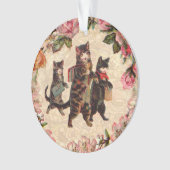 猫ヴィンテージかわいらしアンティーク子猫 オーナメント (正面)