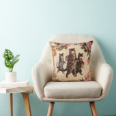 猫ヴィンテージかわいらしアンティーク子猫 クッション (椅子)