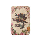 猫ヴィンテージかわいらしアンティーク子猫 バスマット (正面縦)