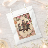 猫ヴィンテージかわいらしアンティーク子猫 フェイバーバッグ (クリップ留めされた状態)