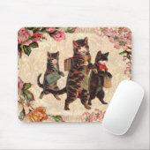 猫ヴィンテージかわいらしアンティーク子猫 マウスパッド (マウス)