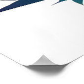 猫ヴィンテージ動物自然環境絵を描芸術 ポスター (角)