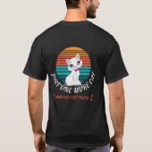 猫一匹だけ  Tシャツ (裏面)