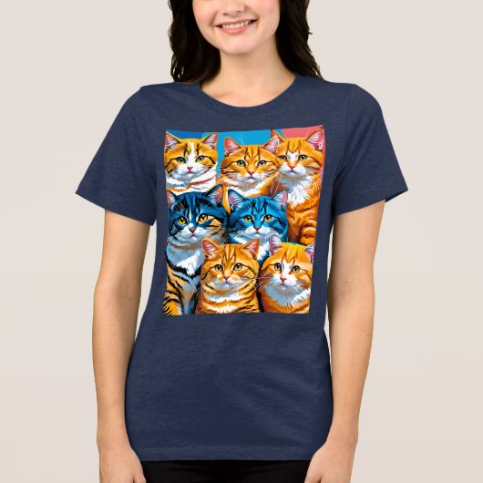 猫一家 トライブレンドTシャツ (正面)