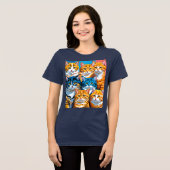 猫一家 トライブレンドTシャツ (正面全面)