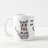 猫万歳 コーヒーマグカップ (左)