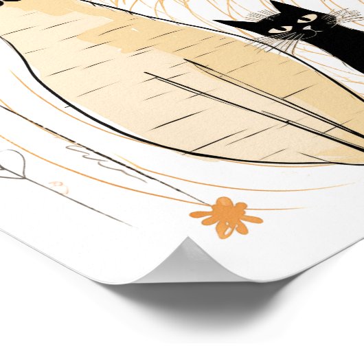 猫三家 ポスター (角)