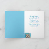 猫不機嫌がんおもしろい カード (内部)