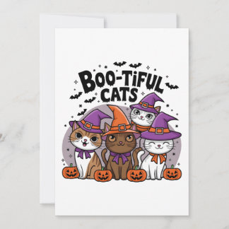 猫不気味とカボチャ 招待状