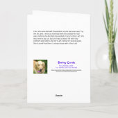 猫不気味ハロウィン カード (裏面)