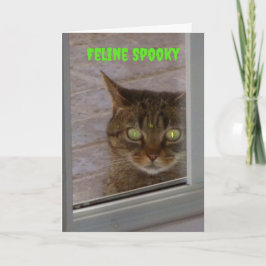 猫不気味ハロウィン カード