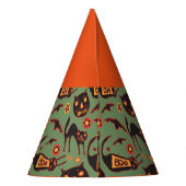 猫不気味ハローウィンパーティ帽子 パーティーハット (裏面)