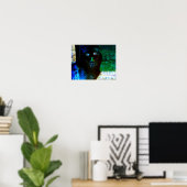 猫不気味ポスター ポスター (ホームオフィス)