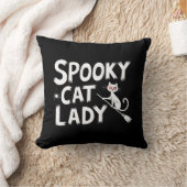 猫不気味母キャッ不気味トレディーハロウィーン猫ママ クッション (ブランケット)