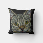 猫不気味猫ソウル・スピリット動物装飾用クッション クッション (正面)
