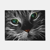 猫不気味猫霊動物 ドアマット (正面)