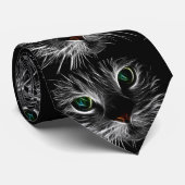 猫不気味猫霊動物 ネクタイ (ロール)