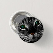 猫不気味猫霊動物 缶バッジ (正面&裏面)