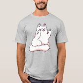 猫与えの指 Tシャツ (正面)