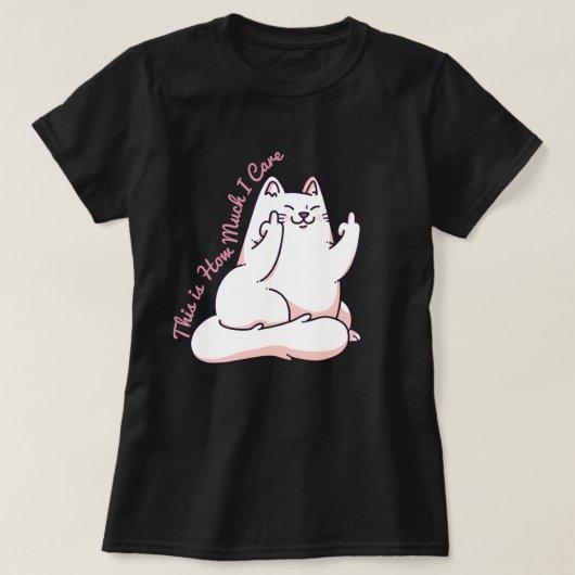 猫与えの指 Tシャツ (デザイン正面)